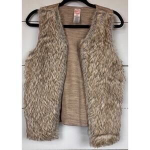 Wonder Nation Faux Fur Vest Girl's Size XL (14/16)